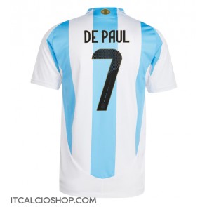 Argentina Rodrigo De Paul #7 Prima Maglia Copa America 2024 Manica Corta